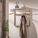 LifestyleFurn Kapstok Letica met 20 haken en plank - Beige