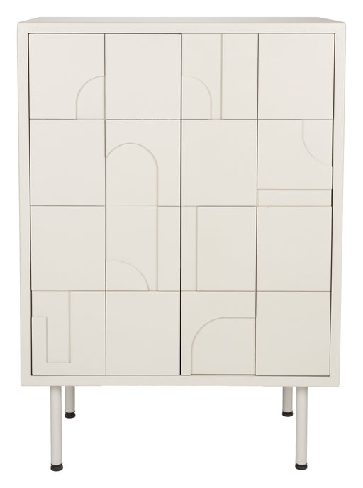 ZILT Opbergkast Tawna MDF, 100 x 70cm - Beige