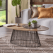 Kave Home Salontafel Leska 120 x 65cm - Naturel - Rond