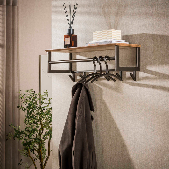 LifestyleFurn Kapstok Tekia Met 6 haken - Brons