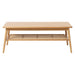 Nest of Nora Rechthoekige Salontafel Enli - met rotan legplank - Eiken - Naturel