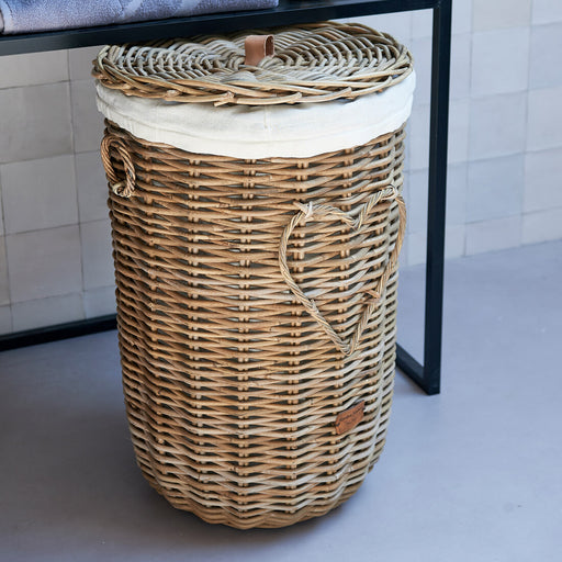 Rivièra Maison Wasmand Heart Rattan - Brown - ThatLyfeStyle