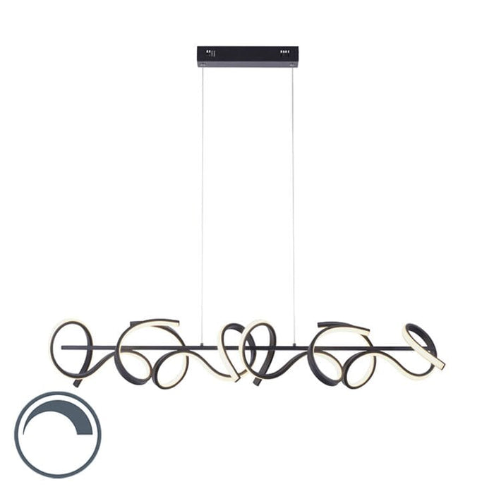 Design hanglamp zwart LED dimmer - Krisscross - ThatLyfeStyle