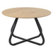 Nest of Nora Ronde eettafel Alma - 120 cm - Eiken melamine met metalen poten - Naturel