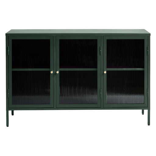 Nest of Nora Dressoir Leni - met glazen deuren - Metaal - Donkergroen