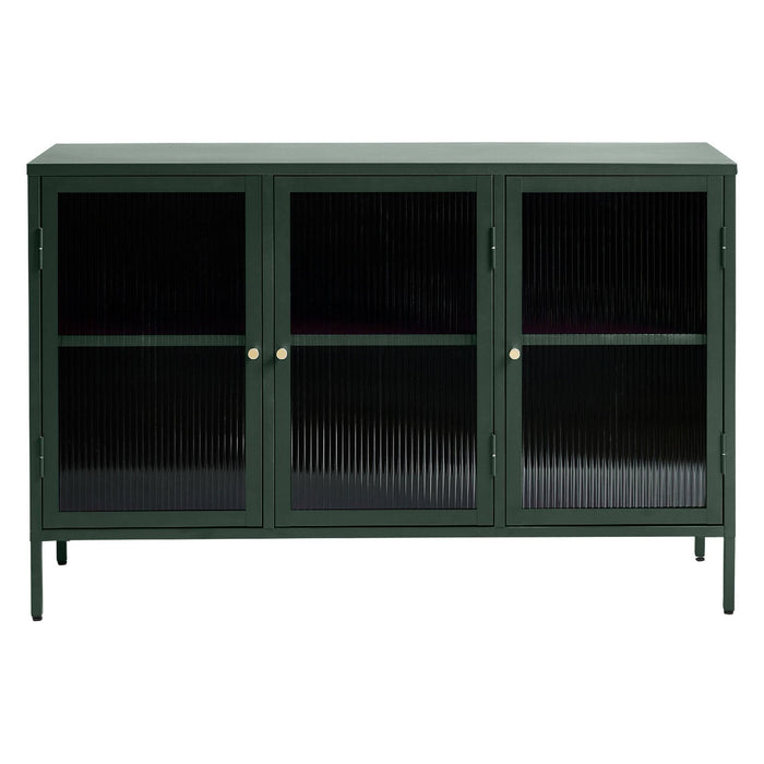 Nest of Nora Dressoir Leni - met glazen deuren - Metaal - Donkergroen