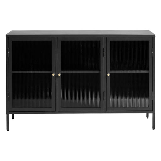 Nest of Nora Dressoir Leni met glazen deuren - metaal - zwart