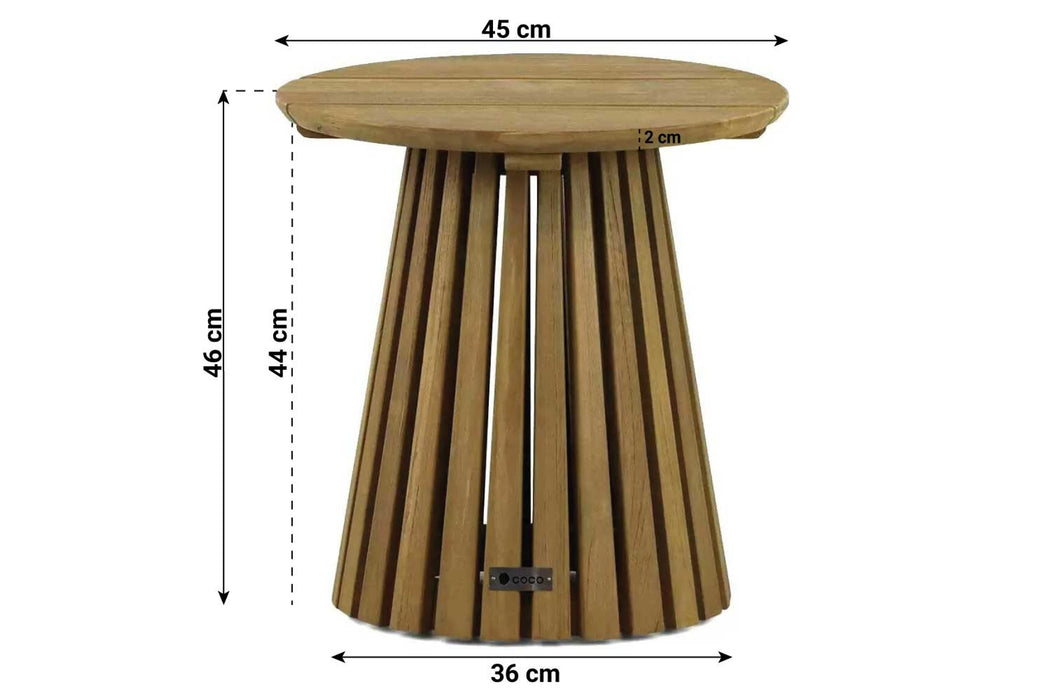 Coco Fungo loungetafel 45 cm Ø