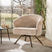 LifestyleFurn Draaifauteuil Shakemia Monti stof - Zand/Bruin