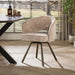 LifestyleFurn Eetkamerstoel Aiden Chenille & Metaal - Zand