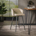 LifestyleFurn Barstoel Arnie Bouclé - Zand (zithoogte 69cm)