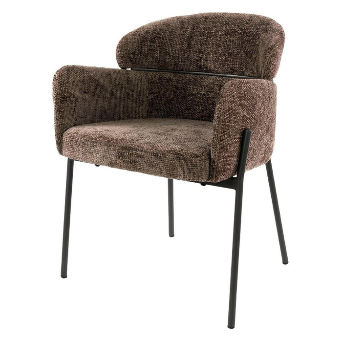 Set van 2 - Nest of Nora Eetkamerstoelen Alea - Met armleuning - Taupe
