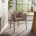 LifestyleFurn Eetkamerstoel Shallen Geweven stof - Champagne