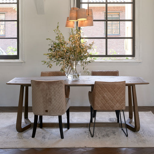 Rivièra Maison Eettafel Miller 220 x 100cm - Hout - Organisch - ThatLyfeStyle