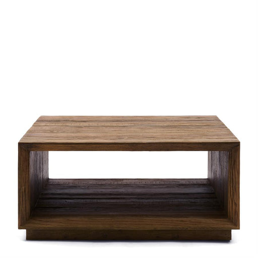 Rivièra Maison Vierkante Salontafel Mukaab Eikenhout, 90 x 90cm - Bruin