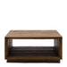 Rivièra Maison Vierkante Salontafel Mukaab Eikenhout, 90 x 90cm - Bruin