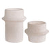 Nest of Nora set van 2 kandelaars - Cement - Wit