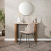 LifestyleFurn Sidetable Laycie Keramiek in Travertin-look, 100cm - Bruin