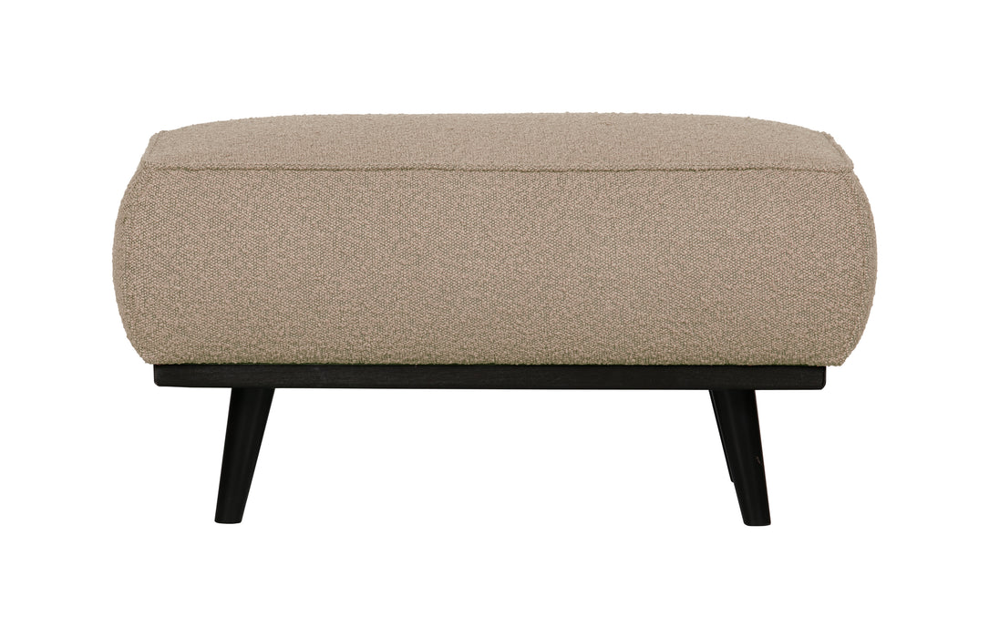 WOOOD Hocker Statement Bouclé - Beige - BePureHome