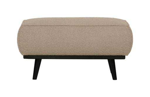 WOOOD Hocker Statement Bouclé - Beige - BePureHome