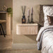 LifestyleFurn Zwevend Nachtkastje Laycie Travertinlook, Met 1 lade - Beige