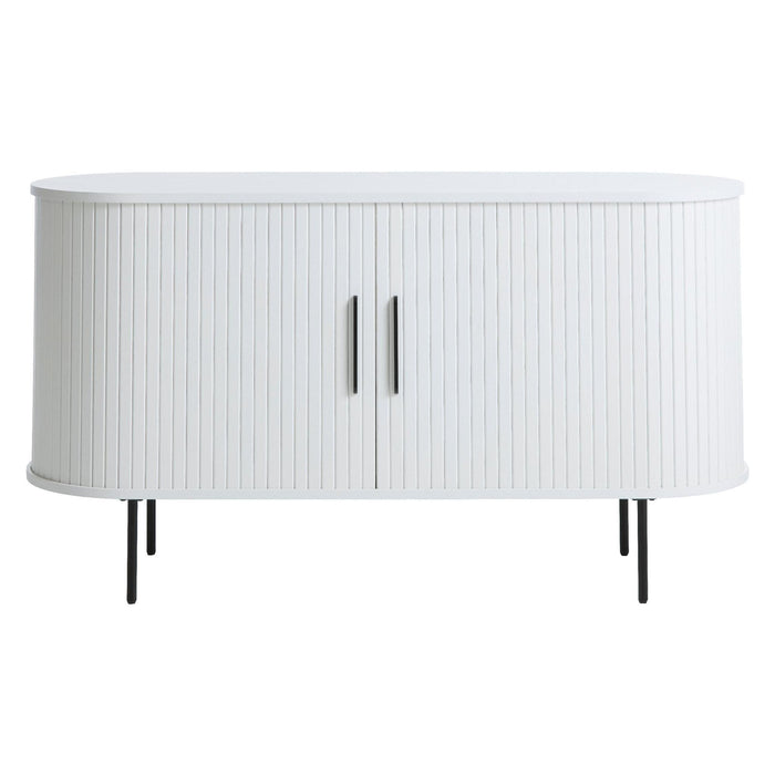 Nest of Nora Dressoir Nova - 120 cm breed - Met schuifdeuren - Eikenfineer - Wit