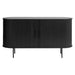 Nest of Nora Dressoir Nova - 140 cm breed - Met schuifdeuren - Eikenfineer - Zwart