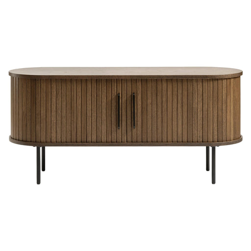 Nest of Nora TV meubel Nova - 120 cm breed - Met schuifdeuren - Eikenfineer - Bruin