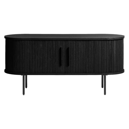 Nest of Nora TV meubel Nova - 120 cm breed - Met schuifdeuren - Eikenfineer - Zwart