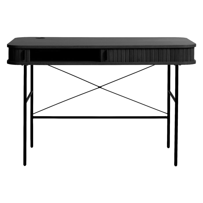 Nest of Nora Bureau Nova - Met lade en kabeldoorvoer 120x60 cm - Eikenfineer - Zwart