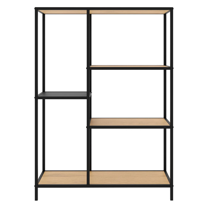 Nest of Nora Vakkenkast Lynor - Industrieel 112 cm - Eiken melamine - Zwart
