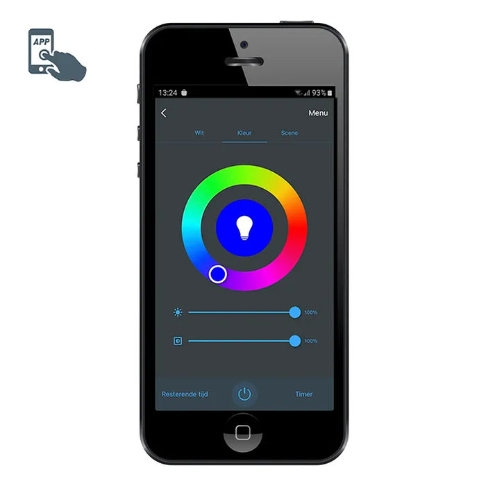Smart vloerlamp incl. LED RGB en dimbaar in kelvin - Saar - ThatLyfeStyle