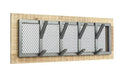 LABEL51 Kapstok Crude, Mangohout, 75 x 30 x 11cm - Burned Steel - ThatLyfeStyle