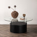Nohr Ronde Salontafel Jilliam Glas, 90cm - Zwart
