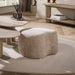 LifestyleFurn Poef Cagney Cargo stof - Zand