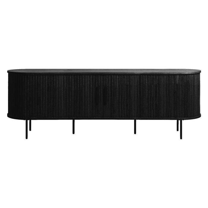 Nest of Nora Tv-meubel Nova - 180 cm breed - Met schuifdeuren - Eikenfineer - Zwart