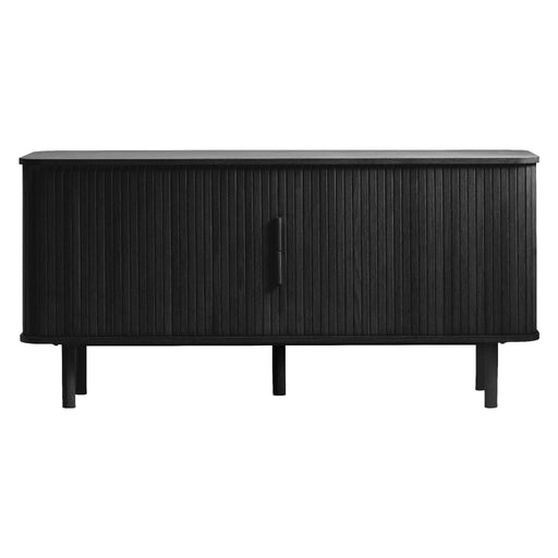 Nest of Nora Dressoir Tara - 160 cm breed met schuifdeuren - Eikenhout fineer - Zwart