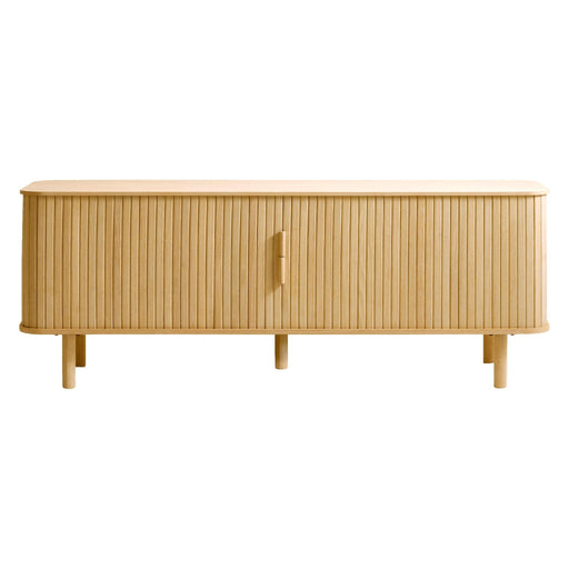 Nest of Nora TV-meubel Tara - 160 cm breed met schuifdeuren - Eikenhout fineer - Naturel