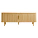 Nest of Nora TV-meubel Tara - 160 cm breed met schuifdeuren - Eikenhout fineer - Naturel