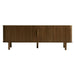 Nest of Nora TV-meubel Tara - 160 cm breed met schuifdeuren - Eikenhout fineer - Bruin