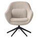 Nest of Nora Draaifauteuil met hocker - Bouclé - Offwhite