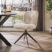 LifestyleFurn Draaibare Eetkamerstoel Lovie Alura stof - Zand/Bruin