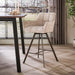 LifestyleFurn Draaibare Barstoel Thandie Hoven stof - Zand/Bruin (zithoogte 69cm)