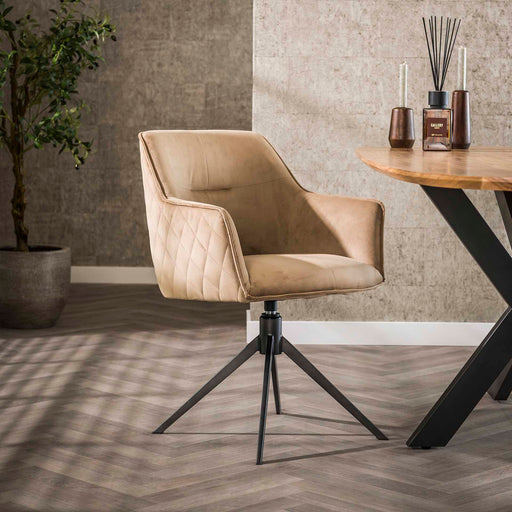LifestyleFurn Draaibare Eetkamerstoel Lavonne Velvet