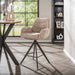 LifestyleFurn Draaibare Barstoel Kristee Chenille - Zand/Bruin (zithoogte 67cm)