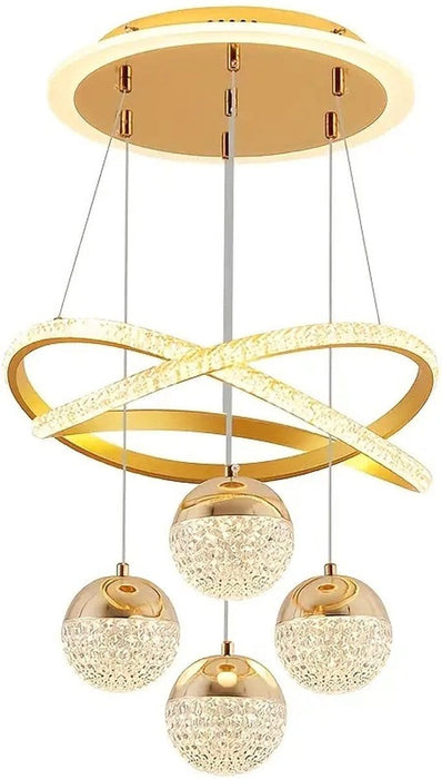 4 Bollen Hanglamp - Luxe Hanglamp Woonkamer - Goud - ThatLyfeStyle