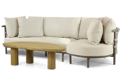 4 Seasons Outdoor Ezra/Riah 135 cm organisch loungeset 3-delig - 23258