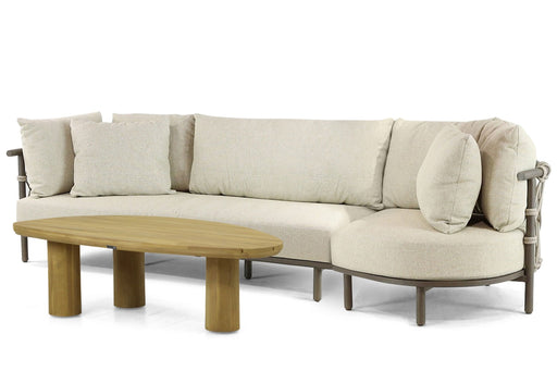 4 Seasons Outdoor Ezra/Riah 135 cm organisch loungeset 3-delig - 23260