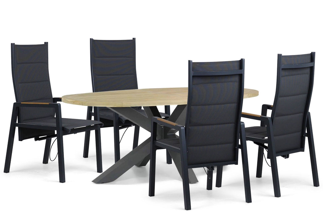 Lifestyle Essence/Brookline 200x110 cm dining tuinset 5-delig - 25777