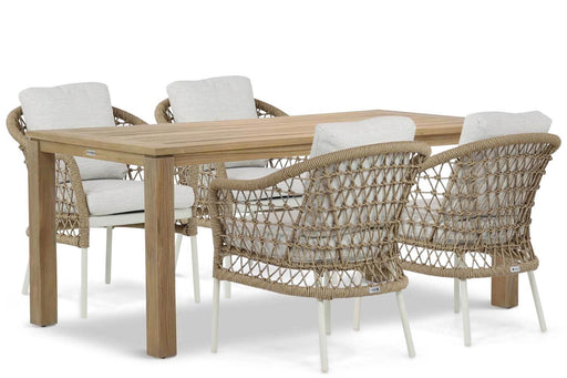 Coco Bali/Bristol 180 cm dining tuinset 5-delig